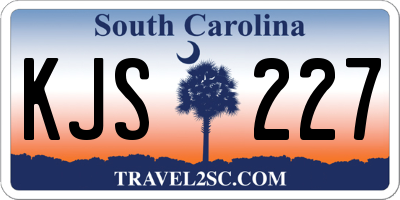 SC license plate KJS227
