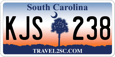 SC license plate KJS238
