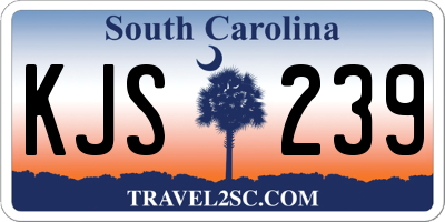 SC license plate KJS239