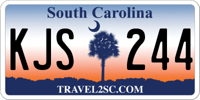 SC license plate KJS244