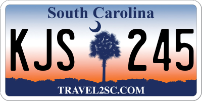 SC license plate KJS245