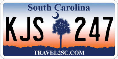 SC license plate KJS247
