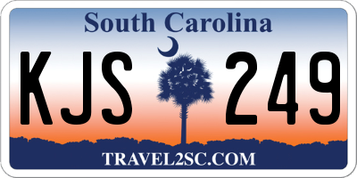 SC license plate KJS249