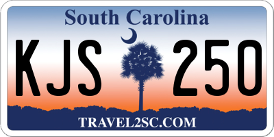 SC license plate KJS250