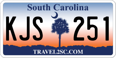 SC license plate KJS251