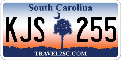 SC license plate KJS255