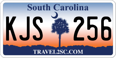 SC license plate KJS256