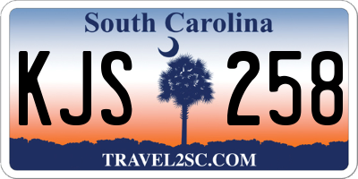 SC license plate KJS258