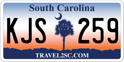 SC license plate KJS259