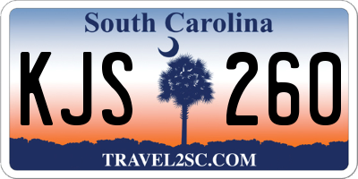 SC license plate KJS260