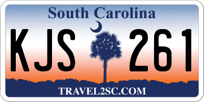 SC license plate KJS261