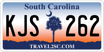 SC license plate KJS262