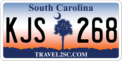 SC license plate KJS268