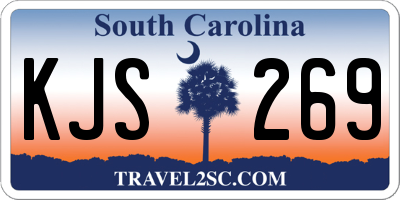 SC license plate KJS269