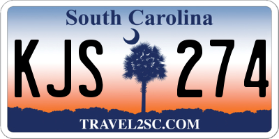 SC license plate KJS274