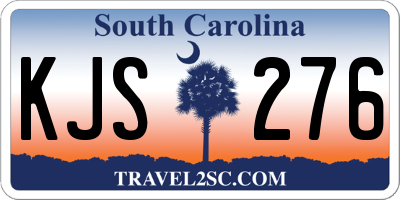 SC license plate KJS276