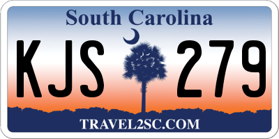 SC license plate KJS279