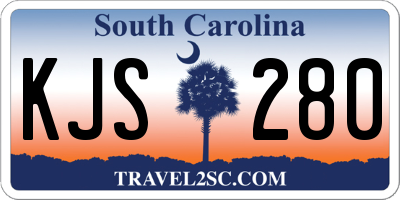 SC license plate KJS280