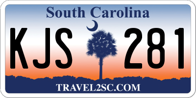 SC license plate KJS281