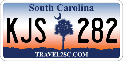 SC license plate KJS282