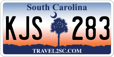 SC license plate KJS283