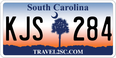 SC license plate KJS284