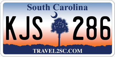 SC license plate KJS286