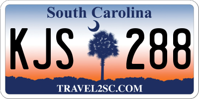SC license plate KJS288