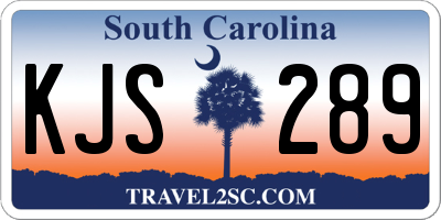 SC license plate KJS289