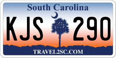 SC license plate KJS290