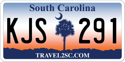 SC license plate KJS291