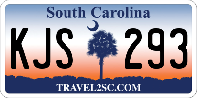 SC license plate KJS293