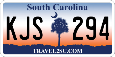 SC license plate KJS294