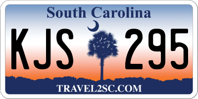 SC license plate KJS295
