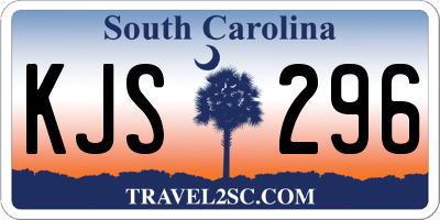 SC license plate KJS296