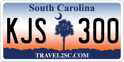 SC license plate KJS300