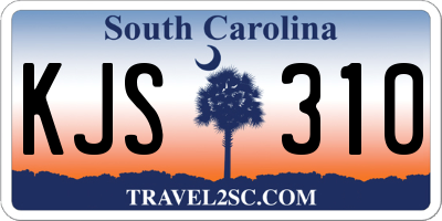 SC license plate KJS310