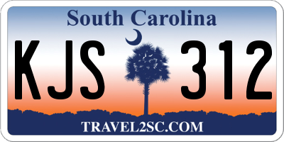 SC license plate KJS312