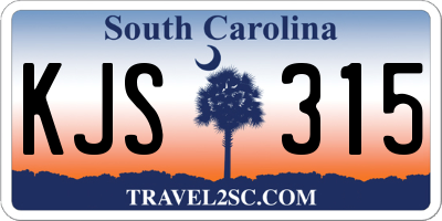 SC license plate KJS315