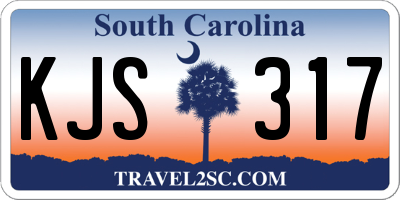 SC license plate KJS317