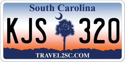 SC license plate KJS320