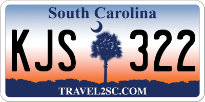 SC license plate KJS322