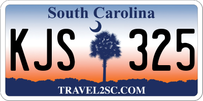 SC license plate KJS325