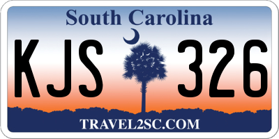 SC license plate KJS326