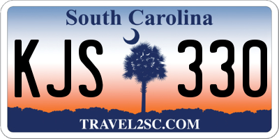 SC license plate KJS330