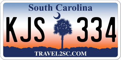 SC license plate KJS334