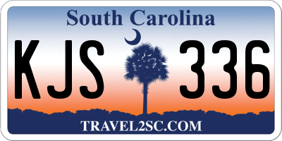 SC license plate KJS336