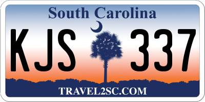 SC license plate KJS337