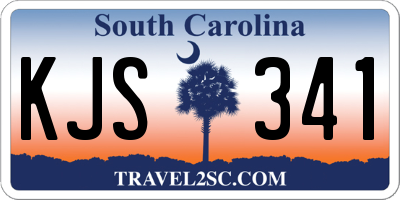 SC license plate KJS341