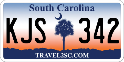 SC license plate KJS342